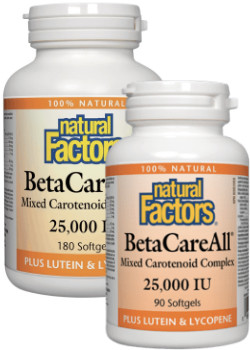 BetaCareAll 25,000iu - 180 + 90 Softgels FREE
