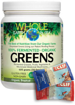 Whole Earth & Sea Pure Food Fermented Organic Greens (Organic Tropical) - 405g + BONUS