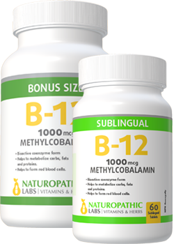 B-12 Methylcobalamin 1,000mcg Sublingual - 150 Lozenges + BONUS