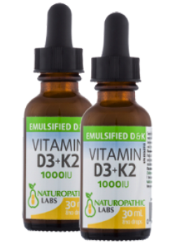 Vitamin D 1,000iu + K2 Emulsified - 30ml