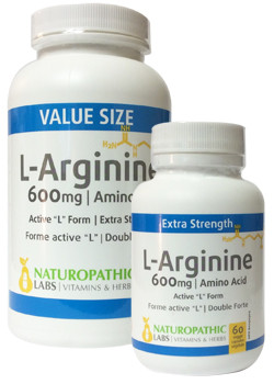 L - Arginine 600mg - 240 V-Caps + 60 V-Caps FREE - Naturopathic Labs