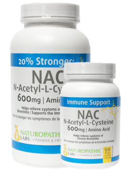 NAC (N-Acetyl-Cysteine) 600mg - 180 + 90 Caps FREE