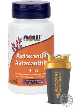 Astaxanthin 4mg - 60 Veggie Softgels + BONUS