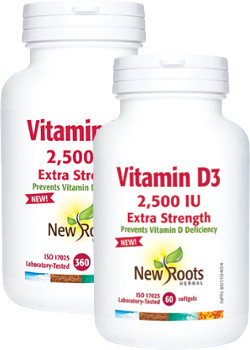 Vitamin D3 2,500iu Extra Strength - 360 + 60 Softgels FREE