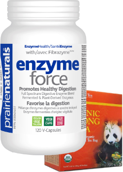 Enzyme-Force With Fibrazyme - 120 V-Caps + BONUS