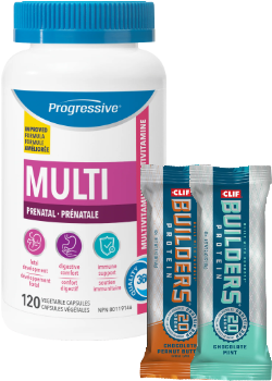 Progressive Multivitamins Prenatal Formula - 120 V-Caps + BONUS