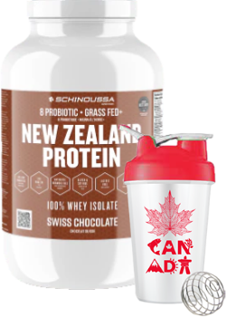 Schinoussa Probiotic New Zealand Protein Whey Isolate (Swiss Chocolate) - 910g + BONUS