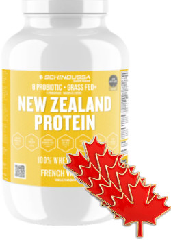 Schinoussa Probiotic New Zealand Protein Whey Isolate (French Vanilla) - 910g + BONUS