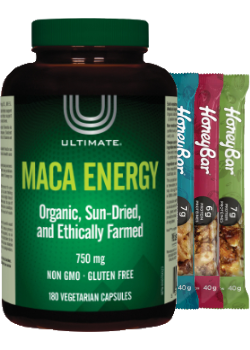 Maca Energy 750mg - 180 V-Caps + BONUS