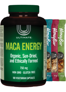 Maca Energy 750mg - 180 V-Caps + BONUS