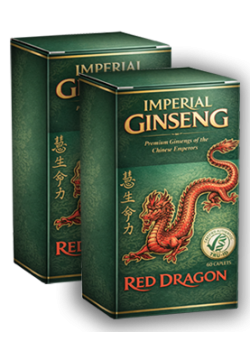 Red Dragon Imperial Ginseng 500mg - 60 + 60 Caps FREE