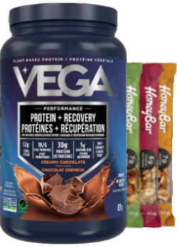 Vega Performance Protein + Recovery (Creamy Chocolate) - 837g + BONUS