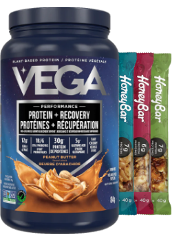 Vega Performance Protein + Recovery (Peanut Butter) - 814g + BONUS