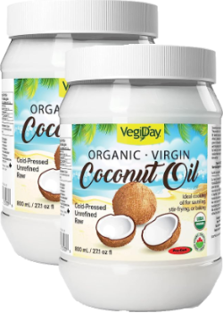 Vegiday Organic Virgin Coconut Oil - 800 + 800ml FREE