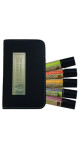 Essential Oil Roll-On (Eucalyptus, Lavender, Orange, Peppermint, Tea Tree) + Vegan Leather Wallet - 5 x 10ml