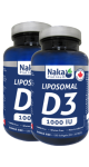 Liposomal Vitamin D3 1,000iu - 120 + 120 Softgels FREE