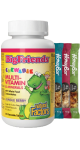 Big Friends Chewable Multi-Vitamin & Minerals (Jungle Berry) - 60 Chew Tabs + BONUS