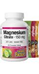 Magnesium Citrate 150mg (Key Lime) - 60 Chew Tabs + BONUS