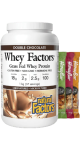 Whey Factors Protein (Double Chocolate) - 1kg + BONUS