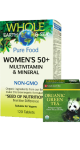 Whole Earth & Sea Pure Food Women's 50+ Multivitamin & Mineral - 120 Tabs + BONUS