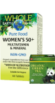 Whole Earth & Sea Pure Food Women's 50+ Multivitamin & Mineral - 60 Tabs + BONUS