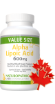 Alpha Lipoic Acid (Superior DL Form) 600mg - 240 V-Caps + BONUS