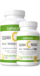Clean C 1000 (Vitamin C 1,000mg) - 300 + 90 V-Caps 
