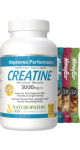 Creatine 3000mg (Micronized) - 120 V-Caps + BONUS