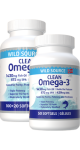 Clean Omega-3 (Wild Source) 572mg EPA / 429mg DHA - 120 + 50 Softgels FREE
