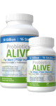 Probiotics Alive For Men 50 Billion (Plus FOS Prebiotic) - 120 + 30 V-Caps FREE