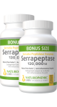 Serrapeptase 120,000SU (Enteric Coated) - 120 + 120 V-Caps FREE