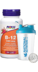 B-12 1,000mcg W/100mcg Folic Acid Chewable - 250 Lozenges + BONUS