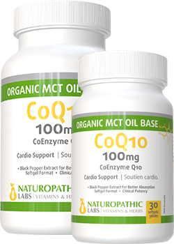 Buy Naturopathic Labs Active CoQ10 100mg (+Org. MCT Oil Base & Black Pepper)