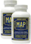 Master Amino Acid Pattern (MAP) Dietary Supplement 1,000mg - 120 + 120 Tabs (2 For Deal)