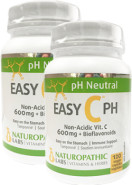 Easy-C pH 600mg - 120 + 120 V-Caps (2 For Deal)