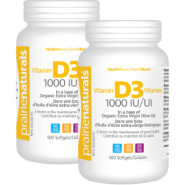 Vitamin D 1,000iu - 500 + 500 Softgels (2 For Deal)