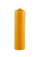 Pure Beeswax Candlestick - 6 Inch Column