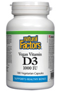 Vegan Vitamin D3 1,000iu - 180 V-Caps