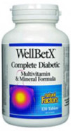 WellBetX Complete Diabetic Multivitamin Mineral - 120 Tabs
