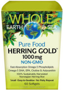 Whole Earth & Sea Pure Food Herring Gold 1,000mg - 60 Softgels