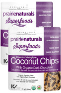 Coconut Chips With Organic Dark Chocolate - 60 + 60g (2 For Deal) - Prairie Naturals