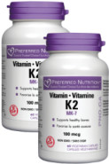 Vitamin K2 100mcg (Mk-7) - 60 + 60 V-Caps