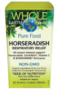 Whole Earth & Sea Pure Food Horseradish Respiratory Relief - 60 Tabs