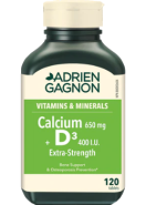 Calcium 650mg + D3 400iu Extra Strength - 120 Tabs