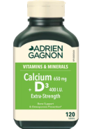 Calcium 650mg + D3 400iu Extra Strength - 120 Tabs