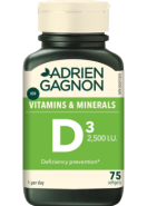 Vitamin D3 2,500iu - 75 Softgels