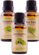 Outdoor Trio (Citronella Eucalyptus Tea Tree) - 3 x 30ml + BONUS