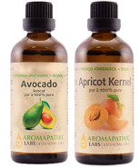 Avocado Carrier Oil + Apricot Carrier Oil Duo (100% Pure) - 2 x 100ml