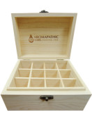Solid Wood Vintage Essential Oil Box - 12 x 30ml