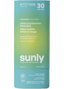 Sunly Mineral Sunscreen Face Stick SPF30 (Unscented) - 20g